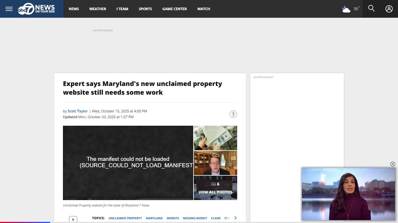 Expert says Maryland's new unclaimed property website still needs some work