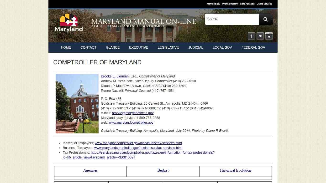 Comptroller of Maryland